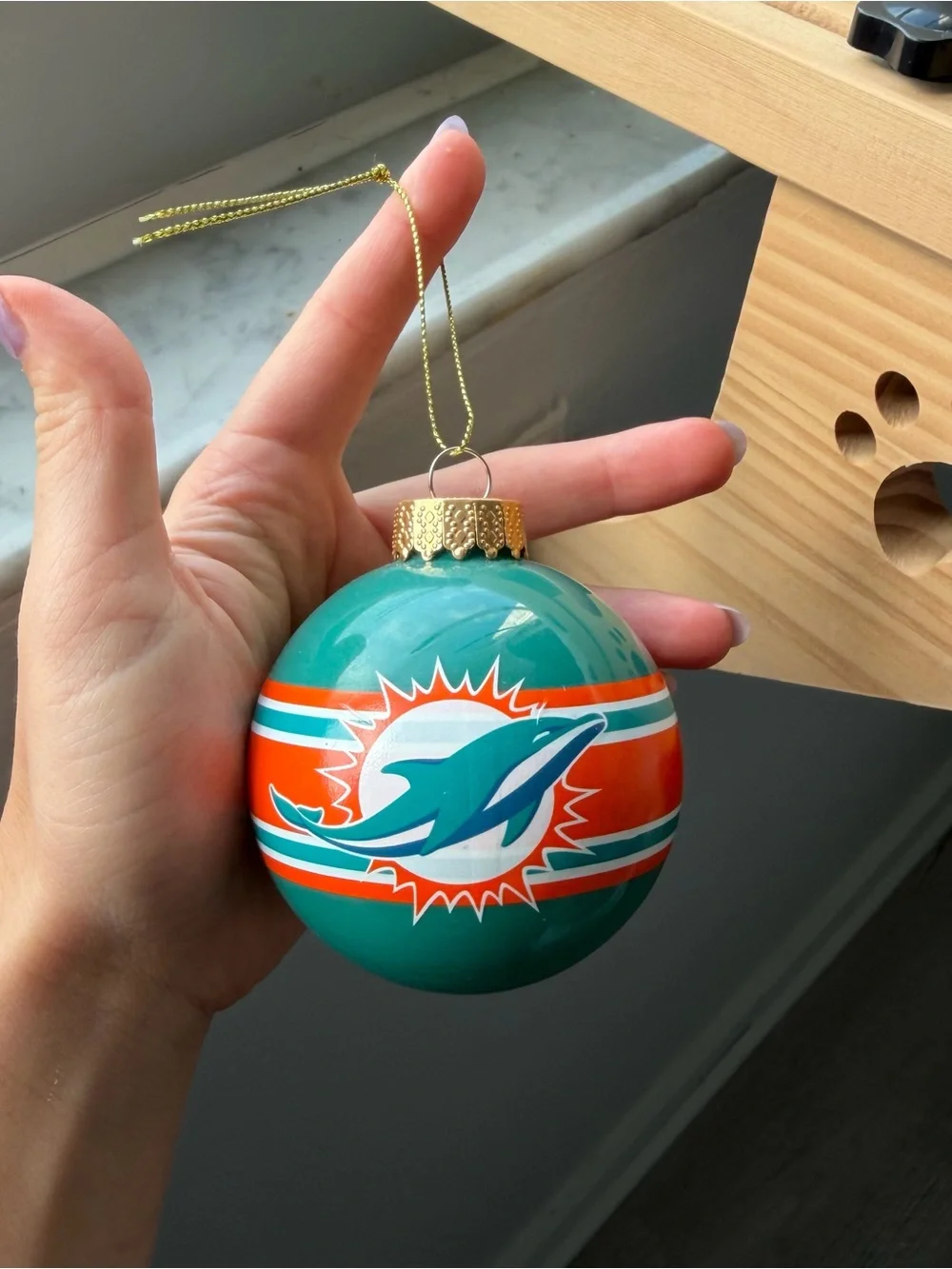 NFL Miami Dolphins Christmas ornament
